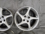 16” Mazda Miata Chrome Alloy Wheel Rim Twist 5 spoke 16x6.5 +40 4x100  02NB3663
