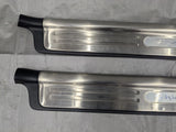 1999-2005 Mazda Miata OEM Door Sill Plates Chrome Black MX-5 99-05