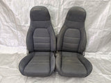 1990-1997 Mazda Miata Mx-5 OEM Black Cloth Seat Pair 98NB18G 90-97 — Mazda Miata OEM used part product photo