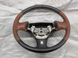 1999-2005 Mazda Miata Mx-5 OEM Black Leather Steering Wheel 02NB25G 99-05 — Mazda Miata OEM used part product photo