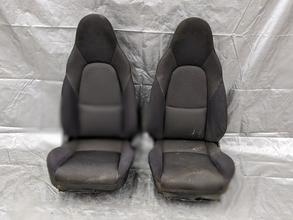 2001-2005 Mazda Miata Mx-5 OEM Black Cloth Seats Pair 01-…