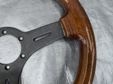 Steering Wheel Wood Wooden 350mm NO Hub Adapter