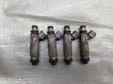 2001-2005 Mazda Miata Mx-5 Fuel Injector Set of 4 Purple 01-05 — Mazda Miata OEM used part product photo