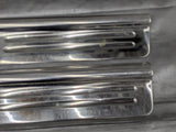 1999-2005 Mazda Miata MX-5 Door Sill Trim Cover Pair Chrome Tan 99-05