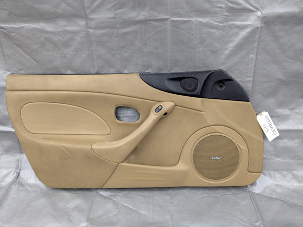2001–2005 Mazda Miata MX-5 OEM Driver Door Panel Tan Bose Interior N067-58-410D — Mazda Miata MX-5 OEM part product photo