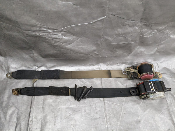 1990-1993 Mazda Miata Oem Black Seat Belt Reel Left Right Set NA 90-93 89NAUC