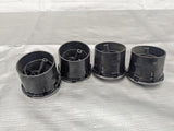 1990-2005 MAZDA MIATAOEM SET OF 4 SATIN SILVER TRIM EYEBALL STYLE DASH VENTS