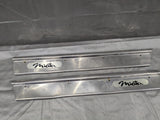 1990-1997 Mazda Miata OEM Metal Chrome Door Sill Left Right Set NA 90-97 *DENTS*