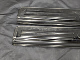 1999-2005 Mazda Miata MX-5 Door Sill Trim Cover Pair Chrome Tan 99-05