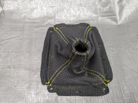 90-97 Mazda Miata NA Shift Boot Yellow Perforated Yellow Stitch  1990-1997