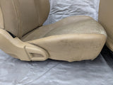 2001-2005 Mazda Miata Mx-5 OEM Tan Vinyl Seats Pair  01-05 00NB7436