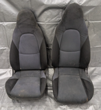 2001-2005 Mazda Miata Mx-5 OEM Black Cloth Seats Pair 01-05 03NBA3D - Mazda Miata MX-5 OEM Replacement Part