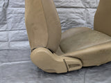 2001-2005 Mazda Miata Mx-5 OEM Tan Vinyl Seats Pair  01-05 00NB7436