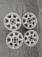 90-93 Mazda Miata Daisy Wheel Rim Set Miata MX5 14x5.5 8N137600 91NASU — Mazda Miata MX-5 OEM part product photo