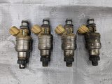 1994-1997 Mazda Miata Mx-5 OEM 1.8 Fuel Gas Injector Set 4 USED Tan NA 1.8 94-97 Mazda Miata OEM used part
