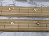1999-2005 Mazda Miata MX-5 Door Sill Trim Cover Pair Chrome Tan 99-05