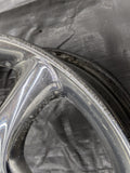 16” Mazda Miata Chrome Alloy Wheel Rim Twist 5 spoke 16x6.5 +40 4x100  01NB0469