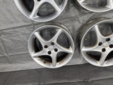 16” Mazda Miata Chrome Alloy Wheel Rim Twist 5 spoke 16x6.5 +40 4x100  02NB3663