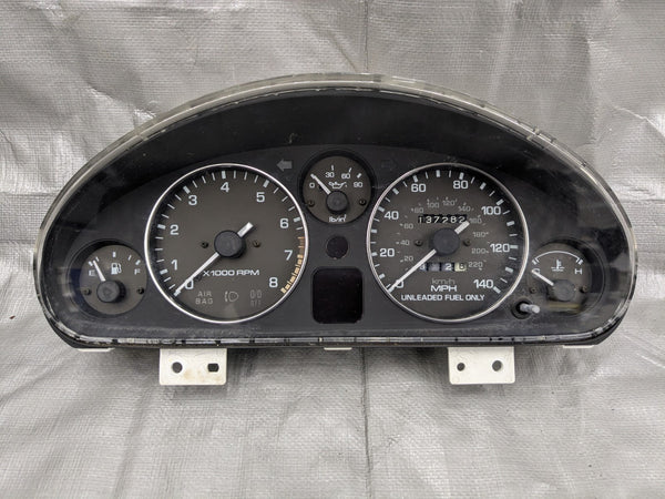 1990-1993 MIATA MX-5 OEM DASH INSTRUMENT GAUGE CLUSTER SPEEDOMETER 137K  90-93 — Mazda Miata MX-5 OEM part product photo