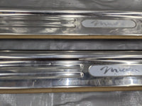 1999-2005 Mazda Miata NB Pair LH&RH Door Entry Sill Plates Chrome & TAN 99-05
