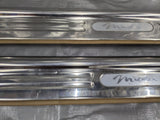 1999-2005 Mazda Miata NB Pair LH&RH Door Entry Sill Plates Chrome & TAN 99-05