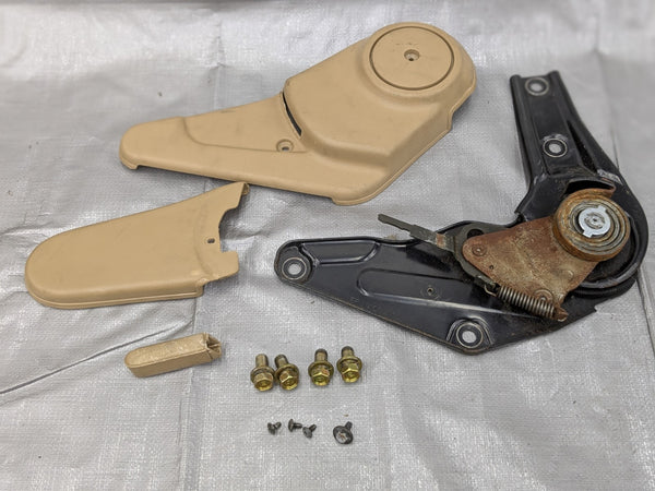 1999-2000 Mazda Miata MX-5 Seat Recliner Knuckle LH Tan OEM NC10-88-231 99-00 — Mazda Miata MX-5 OEM part product photo