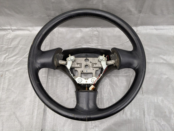 2001–2005 Mazda Miata MX-5 Nardi Torino Leather Steering Wheel OEM N066-32-980 2 — Mazda Miata MX-5 OEM part product photo