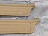 1999-2005 Mazda Miata MX-5 Door Sill Trim Cover Pair Chrome Tan 99-05