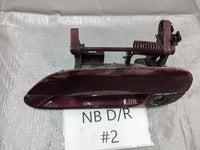 99-05 Mazda Miata OEM Left Driver Outside Door Handle Burgandy #2
