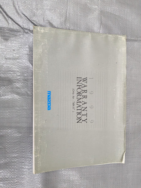 1999 Mazda Miata USED Owners Manual Good condition 98NB12K