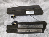90-97 Mazda Miata 2 Piece Left Right Sun Visors Pair Black 91NAUC 1990-1997