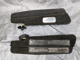90-97 Mazda Miata 2 Piece Left Right Sun Visors Pair Black 91NAUC 1990-1997