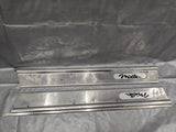 1990-1997 Mazda Miata Mx-5 OEM Metal Chrome Door Sill Left Right Set NA 89NA987 90-97 Mazda Miata OEM used part