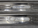 1999-2005 Mazda Miata MX-5 Door Sill Trim Cover Pair Chrome Tan 99-05