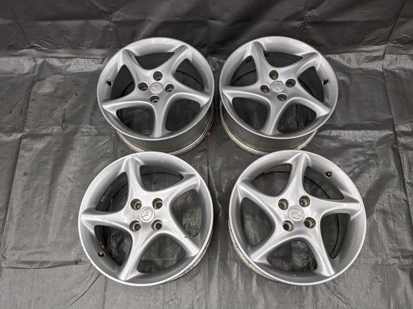 16” Mazda Miata OEM Alloy Wheel Rim Twist 5 spoke 16x6.5 +40 4x100  99NB22V