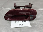 99-05 Mazda Miata OEM Left Driver Outside Door Handle Burgandy #2