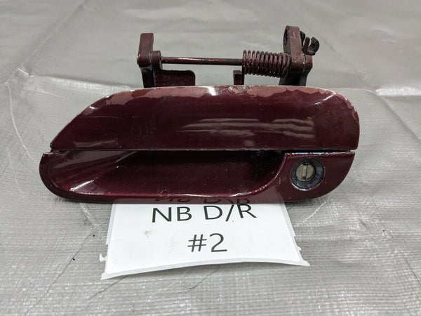 99-05 Mazda Miata OEM Left Driver Outside Door Handle Burgandy #2