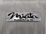 1990-1997 Mazda Miata Mx-5 OEM Rear Chrome Emblem w/ Black Lettering 90-97 — Mazda Miata OEM used part
