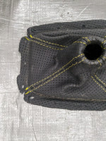 90-97 Mazda Miata NA Shift Boot Yellow Perforated Yellow Stitch  1990-1997