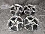 2001-2005 Mazda Miata OEM 16" Alloy Wheel Rim Twist 5 spoke 16x6.5 +40 4x100 98NB18G 01-05 — Mazda Miata OEM used part product photo