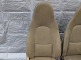 2001-2005 Mazda Miata Mx-5 OEM Tan Vinyl Seats Pair  01-05 00NB7436