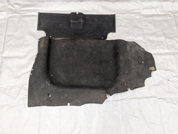 1990-1997 Mazda Miata Mx5 Black Rear Trunk Carpet Cover 2 Pieces 90-97 91NASU — Mazda Miata MX-5 OEM part product photo