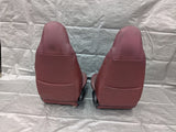 2001-2005 Mazda Miata Mx-5 OEM Red Vinyl Leather Seats Pair 01-05 04NB4374