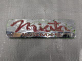 1990-1997 Mazda Miata Mx-5 OEM Rear Emblem Badge Red & Chrome NA Mk1 90-97 — Mazda Miata OEM used part