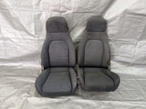1990-1997 Mazda Miata Mx-5 OEM Black Cloth Seat Pair 90NA3L 90-97 — Mazda Miata OEM used part product photo