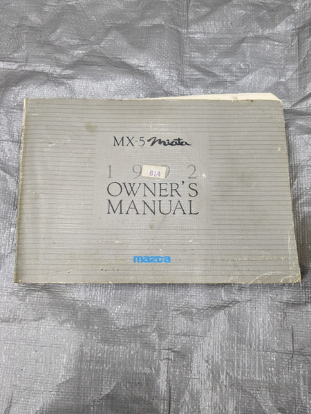 1992 MAZDA Miata CAR OWNERS MANUAL BOOKS GUIDE 91NASU