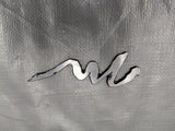 1994-1997 Mazda Miata Silver "M Edition" Fender Badge Emblem Genuine OEM 94-97