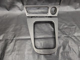 1999-2005 Mazda Miata Oem Silver Wooden AC Radio Dashboard Trim Bezel NB 99-05