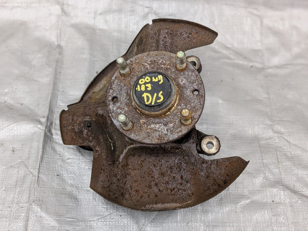 1999-2003 Mazda Miata MX-5 Driver Front Steering Knuckle OEM Assembly 99-03 2 — Mazda Miata MX-5 OEM part product photo