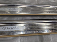 1999-2005 Mazda Miata NB Pair LH&RH Door Entry Sill Plates Chrome & TAN 99-05